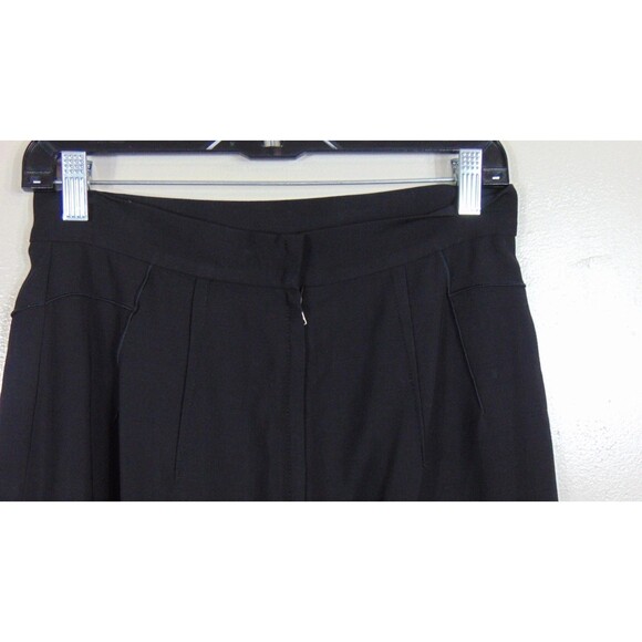 Dolce & Gabbana Solid Black A-line Skirt Womens Size 44 Luxury Career Y2k Vtg 6 - Picture 5 of 7
